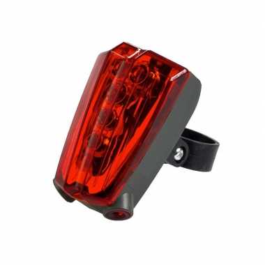 Fiets achterlicht verlichting 5led met 2 laserstralen universeel