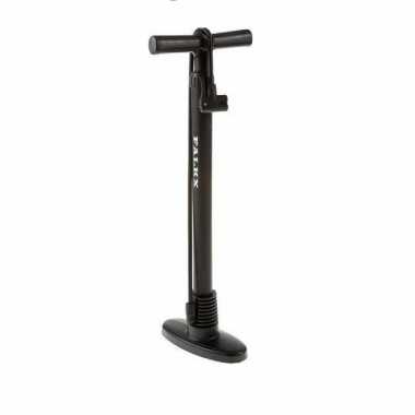 Zwarte fietspomp staand op plank 60 cm