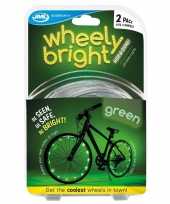 2x groene fietsverlichting spaakverlichting led lichtslangen