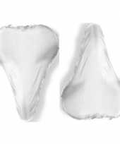2x witte zadelhoezen waterdicht