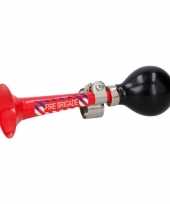 Brandweer fiets toeter fietshoorn 18 cm
