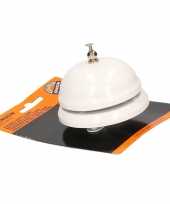 Fietsbel hotel receptie bel wit